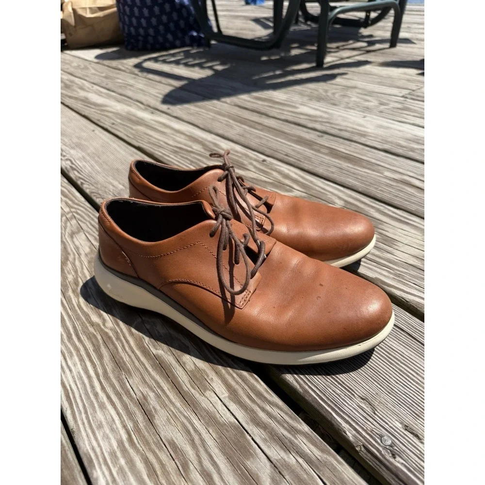 Cole Haan GrandPrø Mens 9.5M Brown Leather Oxford Derby Shoes C33186 Comfort